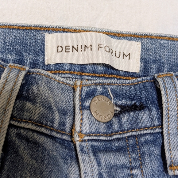 Denim Forum ARITZIA The Arlo High Rise Straight Leg Jeans 30L Size 25 - Picture 8 of 16